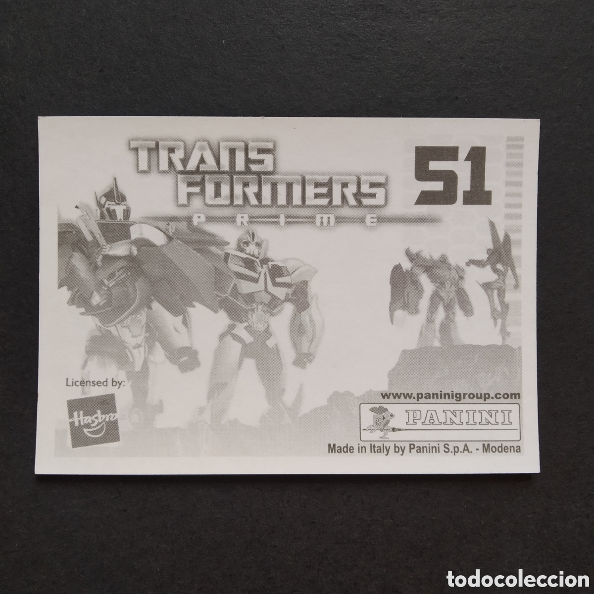 Coleccionismo cromos antiguos: CROMO - N&ordm; 051 - TRANSFORMERS PRIME - PANINI - A&Ntilde;O 2011 - Foto 2
