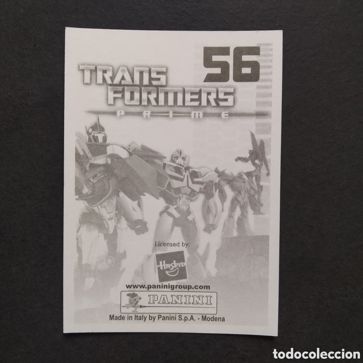 Coleccionismo cromos antiguos: CROMO - N&ordm; 056 - TRANSFORMERS PRIME - PANINI - A&Ntilde;O 2011 - Foto 2