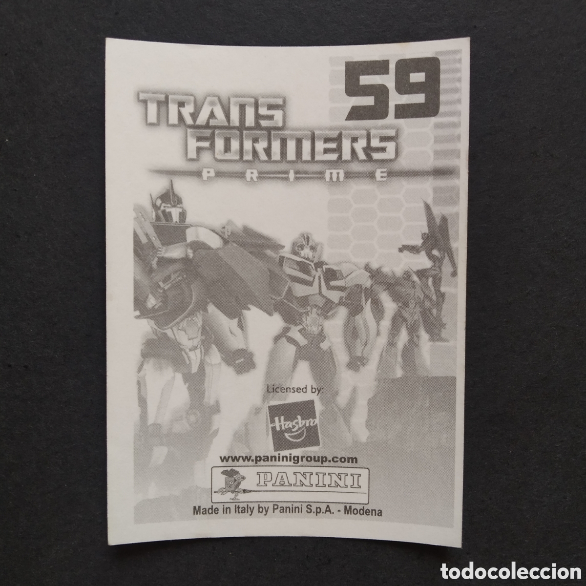Coleccionismo cromos antiguos: CROMO - N&ordm; 059 - TRANSFORMERS PRIME - PANINI - A&Ntilde;O 2011 - Foto 2