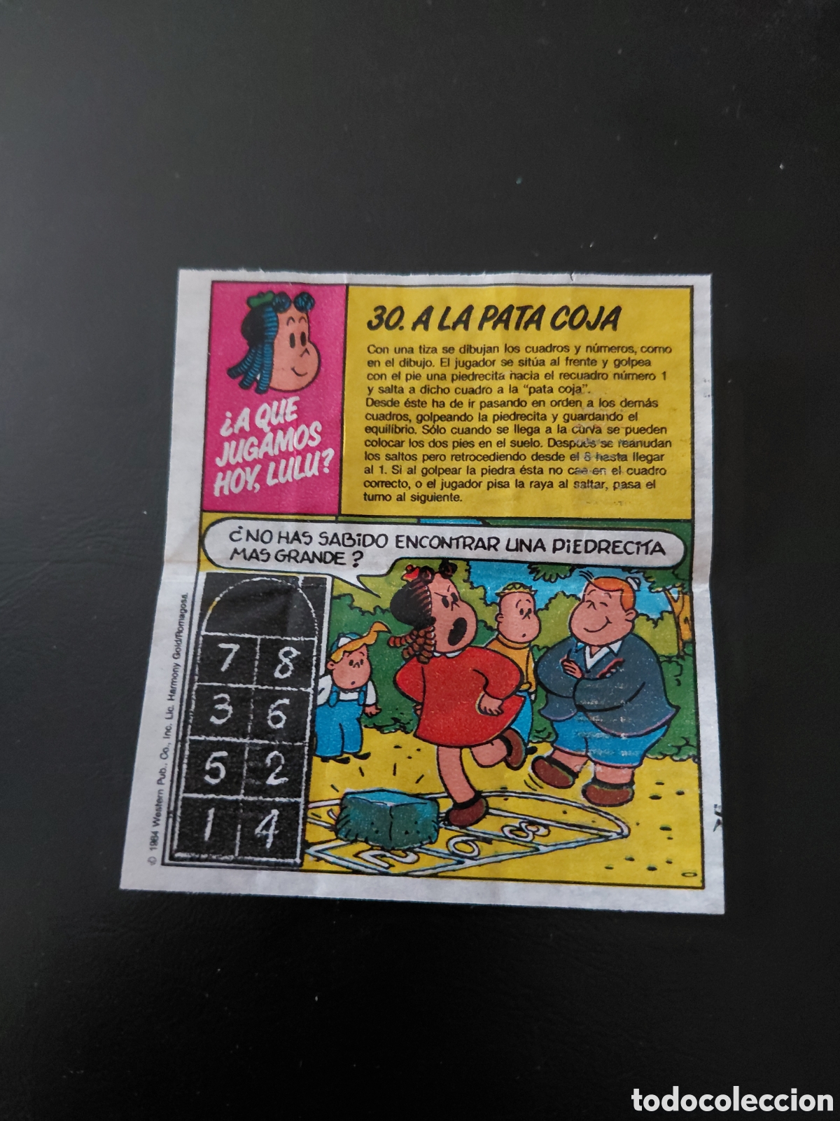 Coleccionismo cromos antiguos: Cromo la peque&ntilde;a lulu 1984