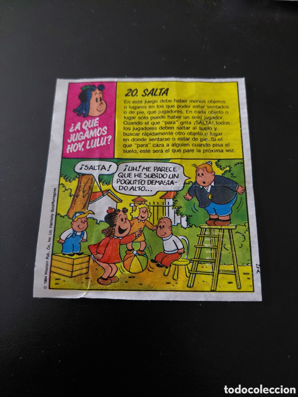 Collezionismo Figurine antiche: Cromo la peque&ntilde;a lulu 1984