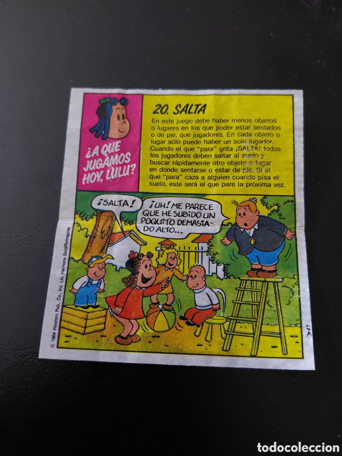 Coleccionismo cromos antiguos: Cromo la peque&ntilde;a lulu 1984