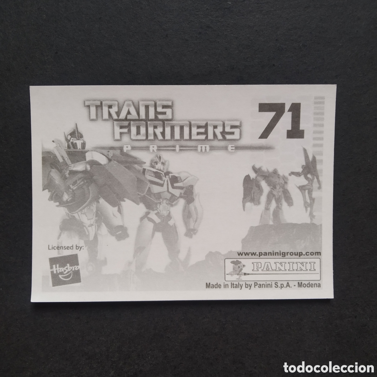 Coleccionismo cromos antiguos: CROMO - N&ordm; 071 - TRANSFORMERS PRIME - PANINI - A&Ntilde;O 2011 - Foto 2