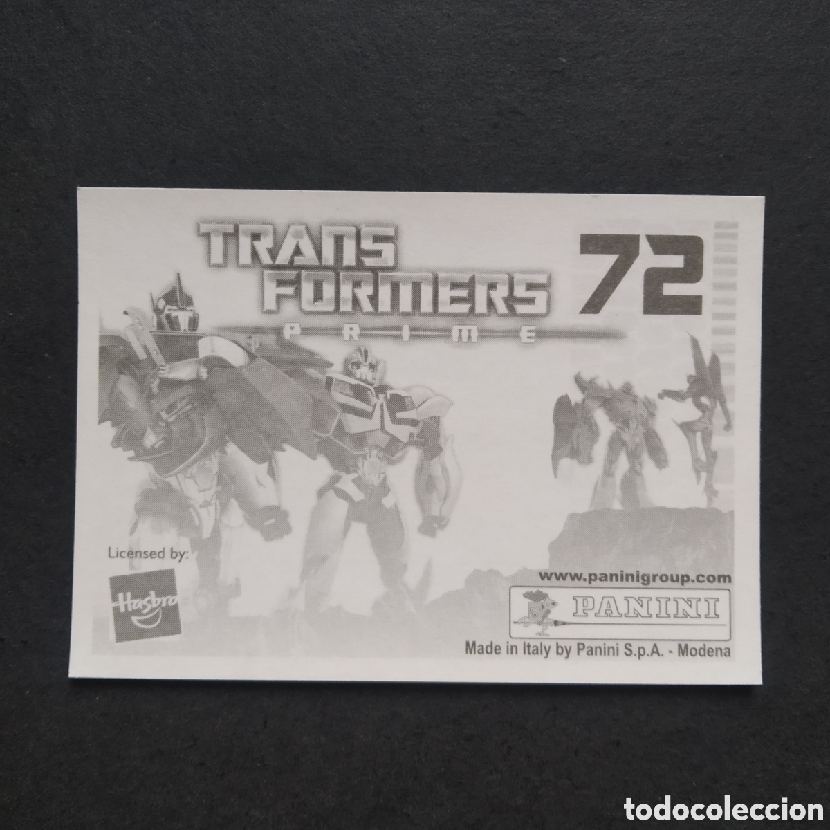 Coleccionismo cromos antiguos: CROMO - N&ordm; 072 - TRANSFORMERS PRIME - PANINI - A&Ntilde;O 2011 - Foto 2