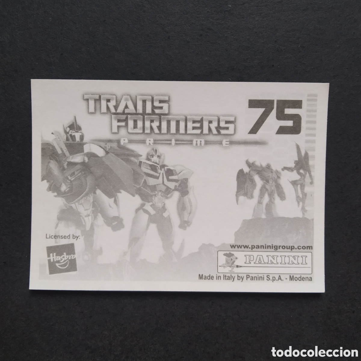 Coleccionismo cromos antiguos: CROMO - N&ordm; 075 - TRANSFORMERS PRIME - PANINI - A&Ntilde;O 2011 - Foto 2
