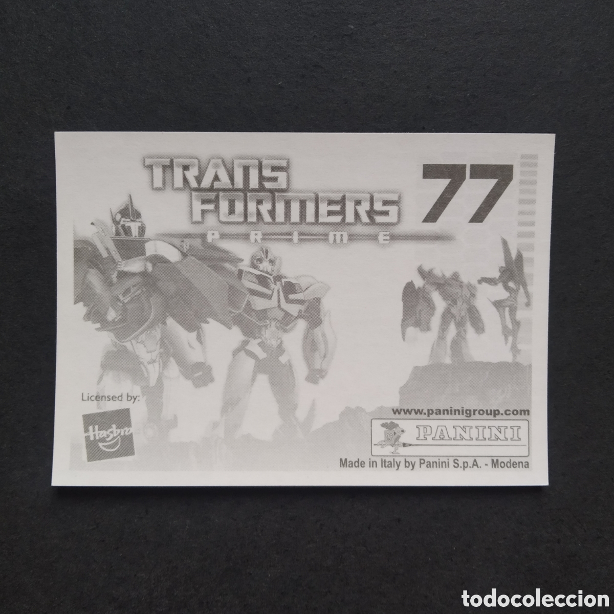 Coleccionismo cromos antiguos: CROMO - N&ordm; 077 - TRANSFORMERS PRIME - PANINI - A&Ntilde;O 2011 - Foto 2