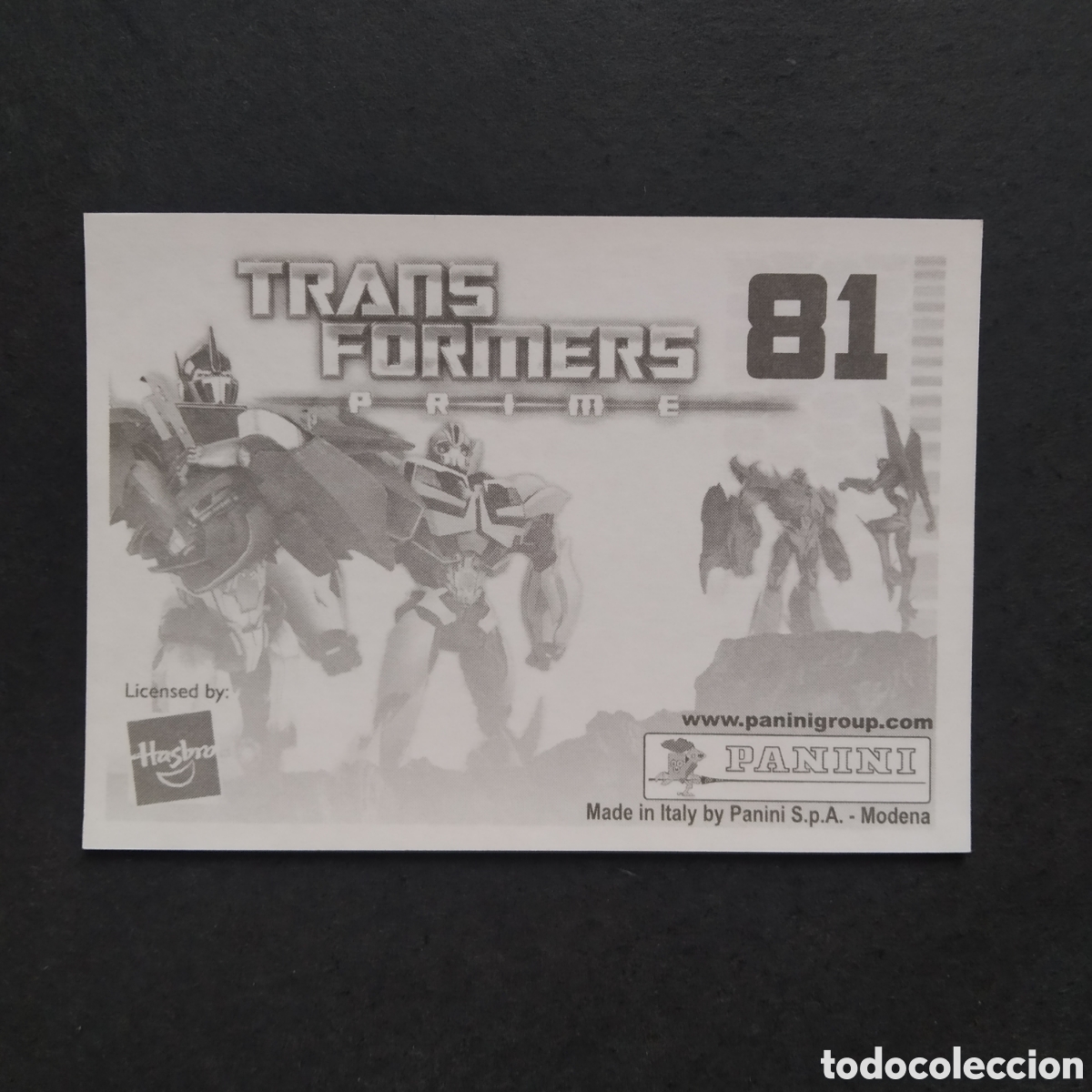 Coleccionismo cromos antiguos: CROMO - N&ordm; 081 - TRANSFORMERS PRIME - PANINI - A&Ntilde;O 2011 - Foto 2