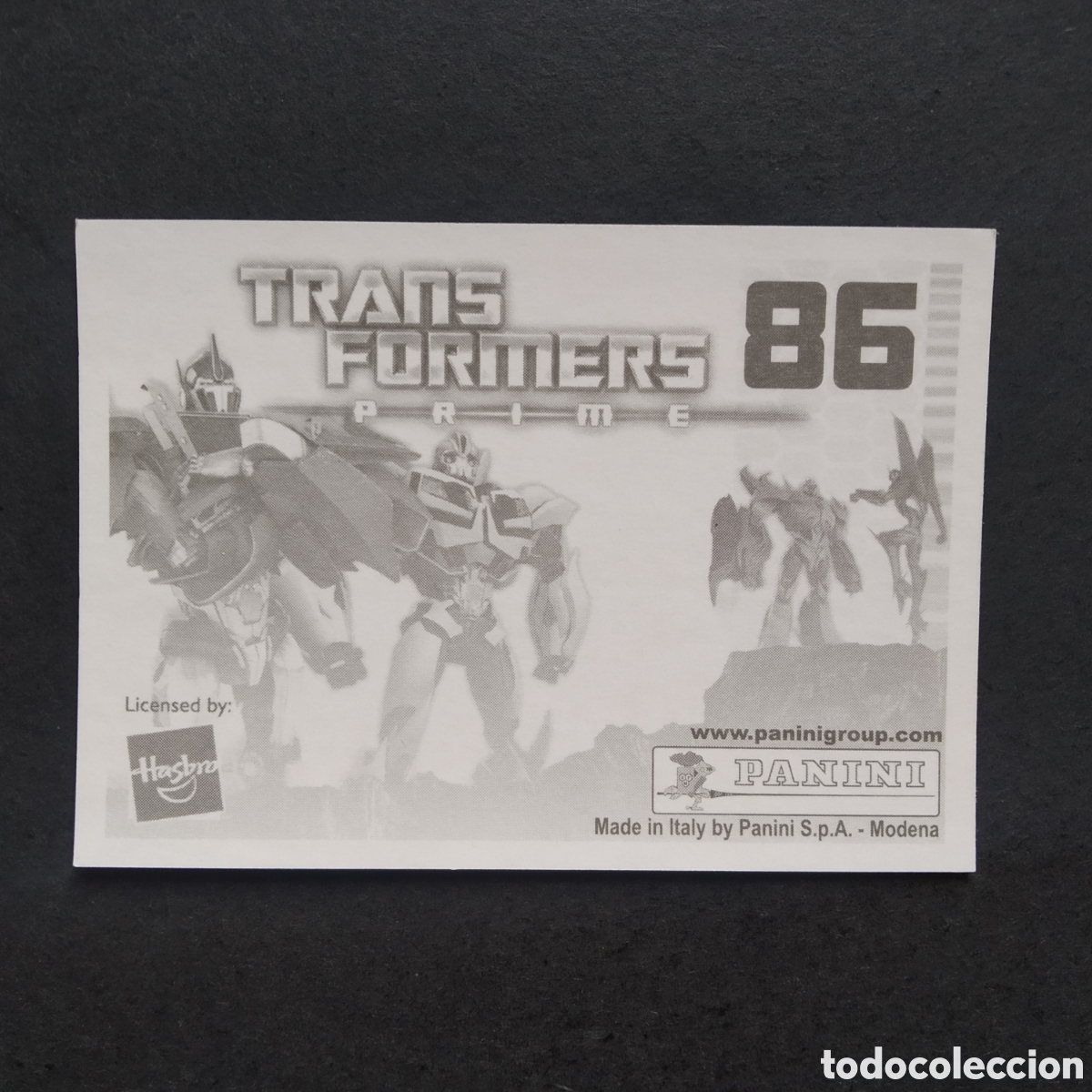 Coleccionismo cromos antiguos: CROMO - N&ordm; 086 - TRANSFORMERS PRIME - PANINI - A&Ntilde;O 2011 - Foto 2