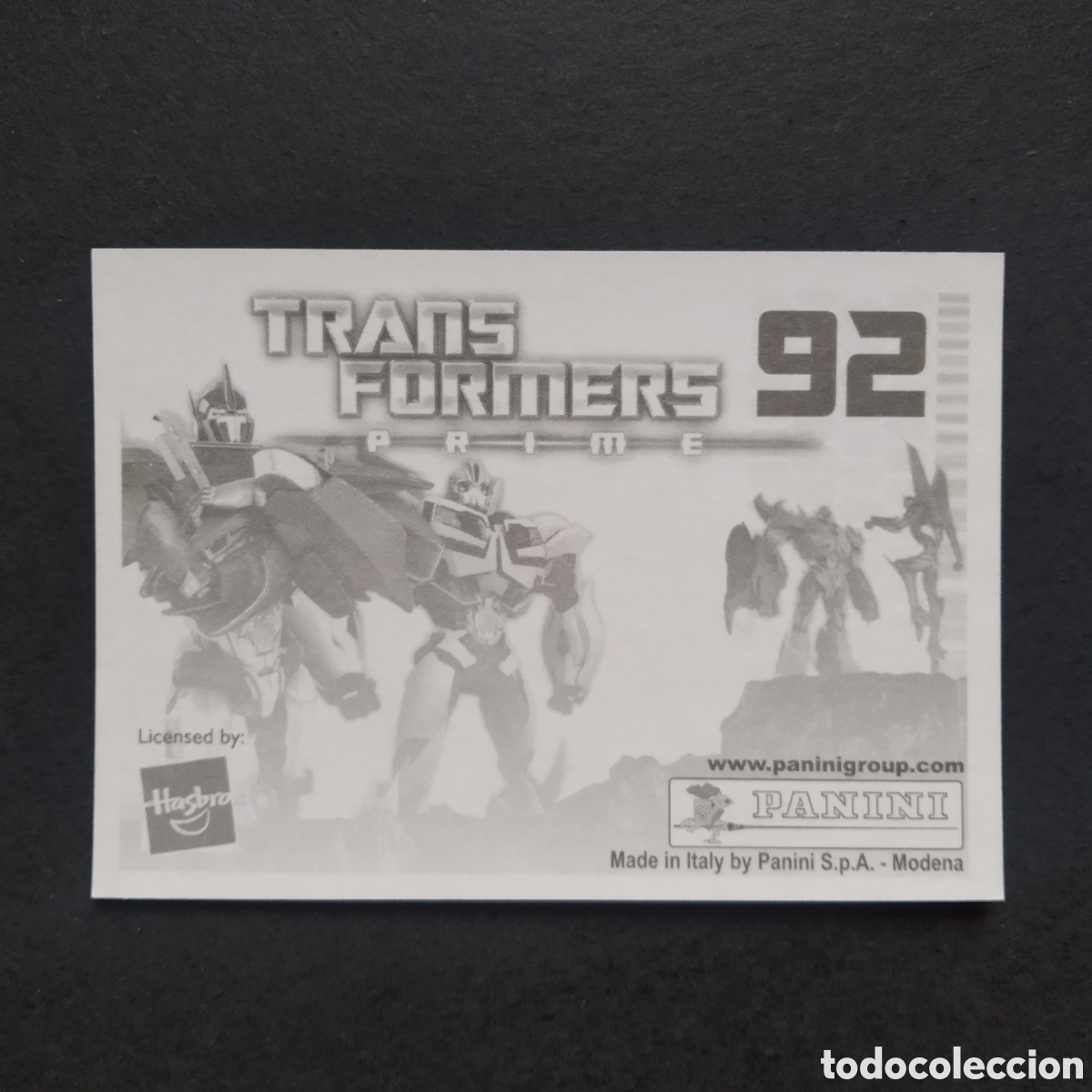 Coleccionismo cromos antiguos: CROMO - N&ordm; 092 - TRANSFORMERS PRIME - PANINI - A&Ntilde;O 2011 - Foto 2