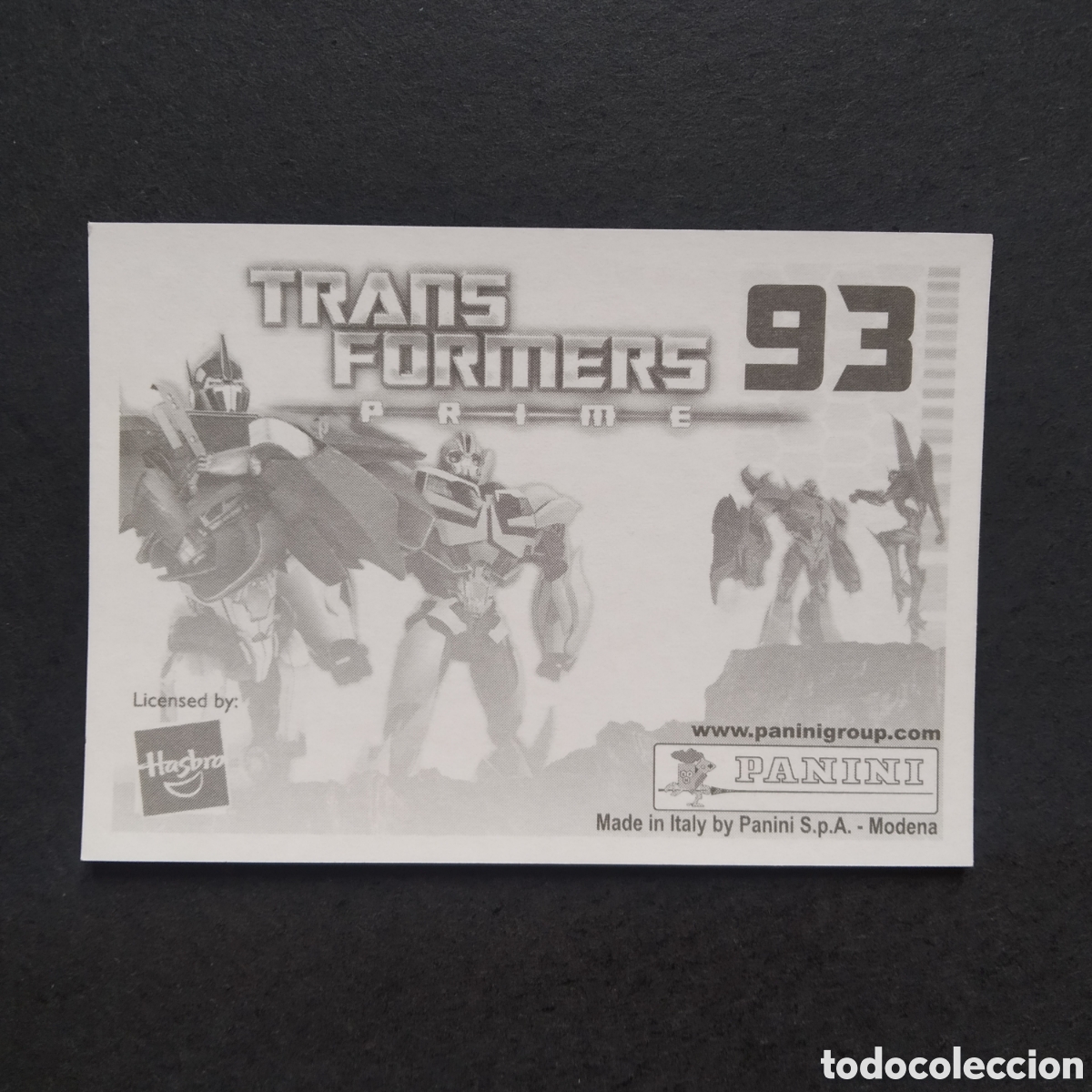 Coleccionismo cromos antiguos: CROMO - N&ordm; 093 - TRANSFORMERS PRIME - PANINI - A&Ntilde;O 2011 - Foto 2