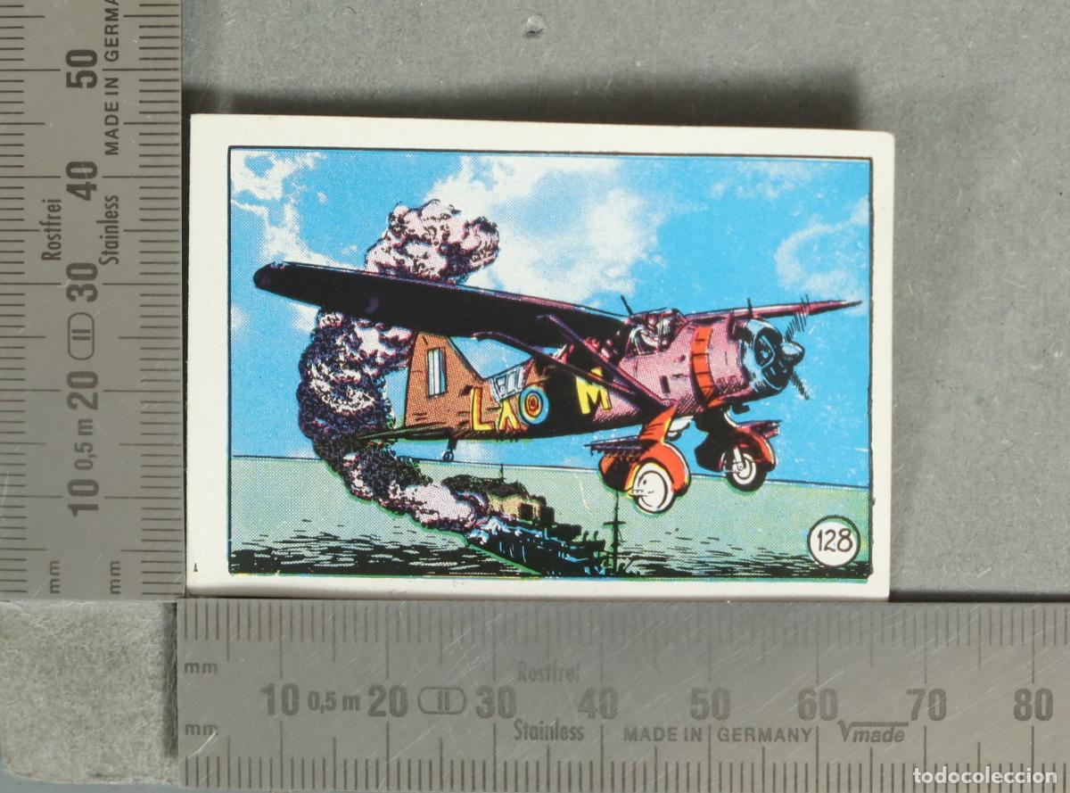 Coleccionismo cromos antiguos: CROMO. AVIACION BOMBARDEANDO BARCO. 128