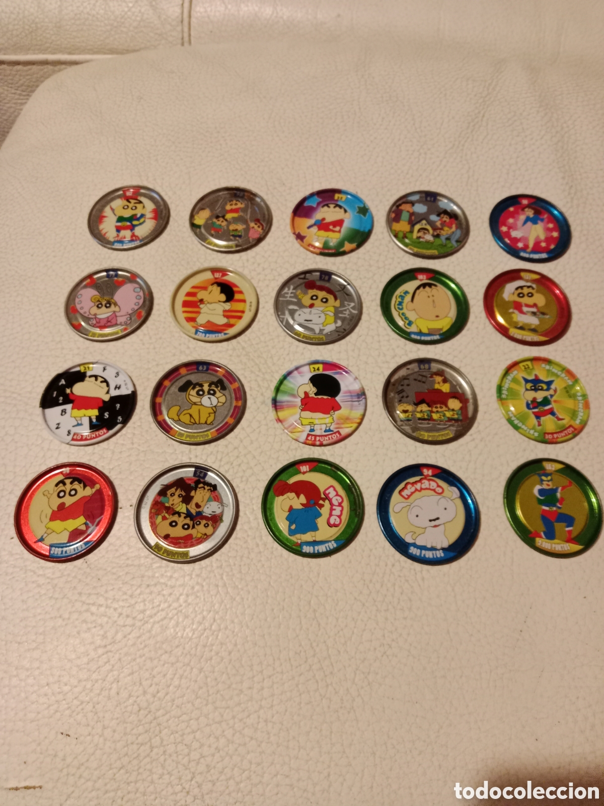 Coleccionismo cromos antiguos: Shin Chan Lote tazos Bollycao a&ntilde;os 90