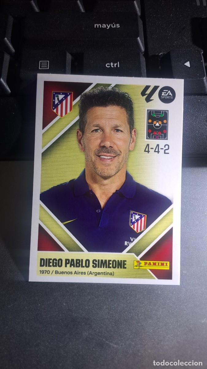 Coleccionismo cromos antiguos: CROMO DIEGO PABLO SIMEONE 2 ENTRENADOR ATLETICO DE MADRID LIGA 2026 2027 26 27 ESTE PANINI NUNCA PEG