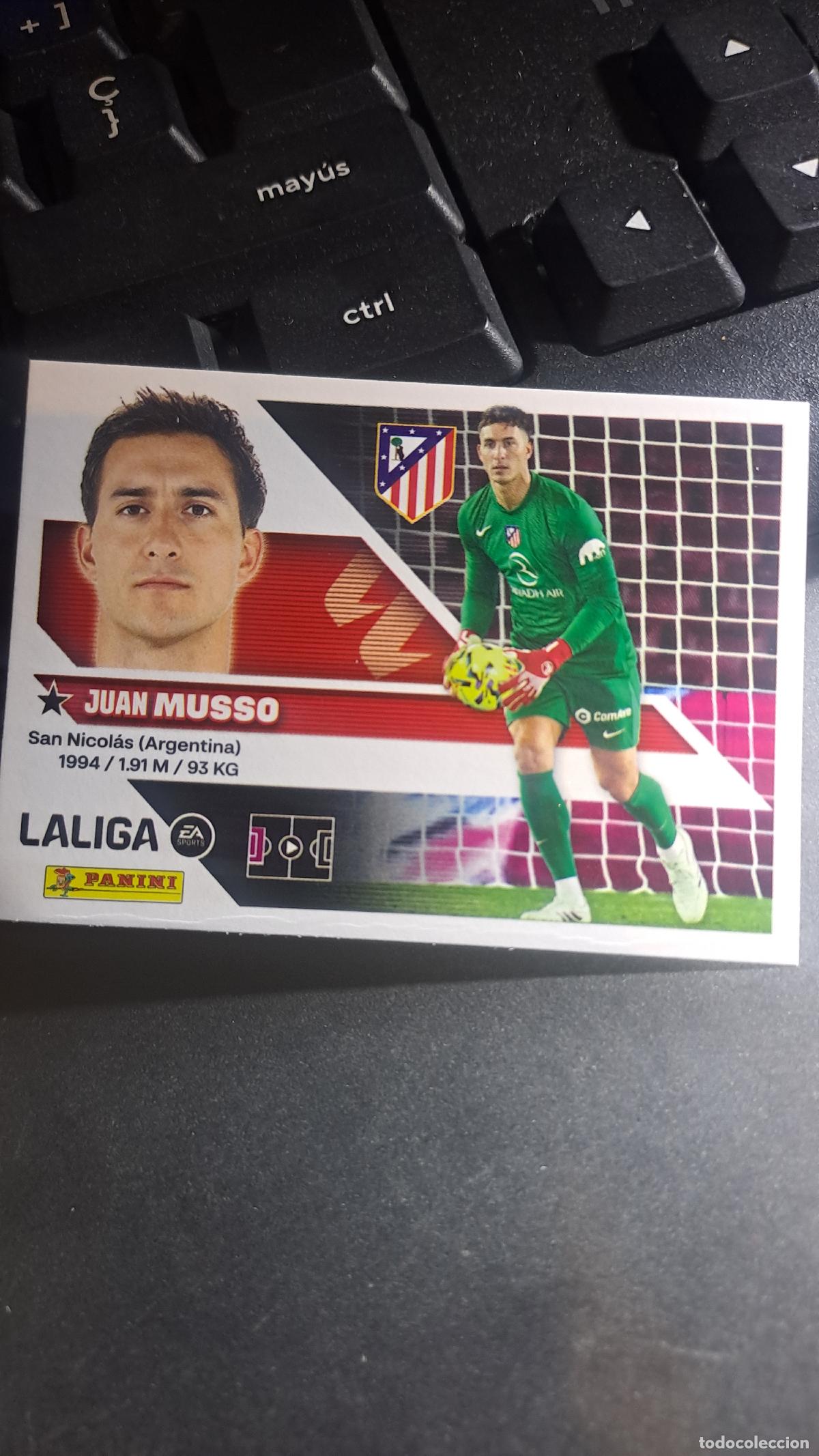 Coleccionismo cromos antiguos: CROMO MUSSO 4 ATLETICO DE MADRID LIGA 2026 2027 26 27 ESTE PANINI NUNCA PEGADO