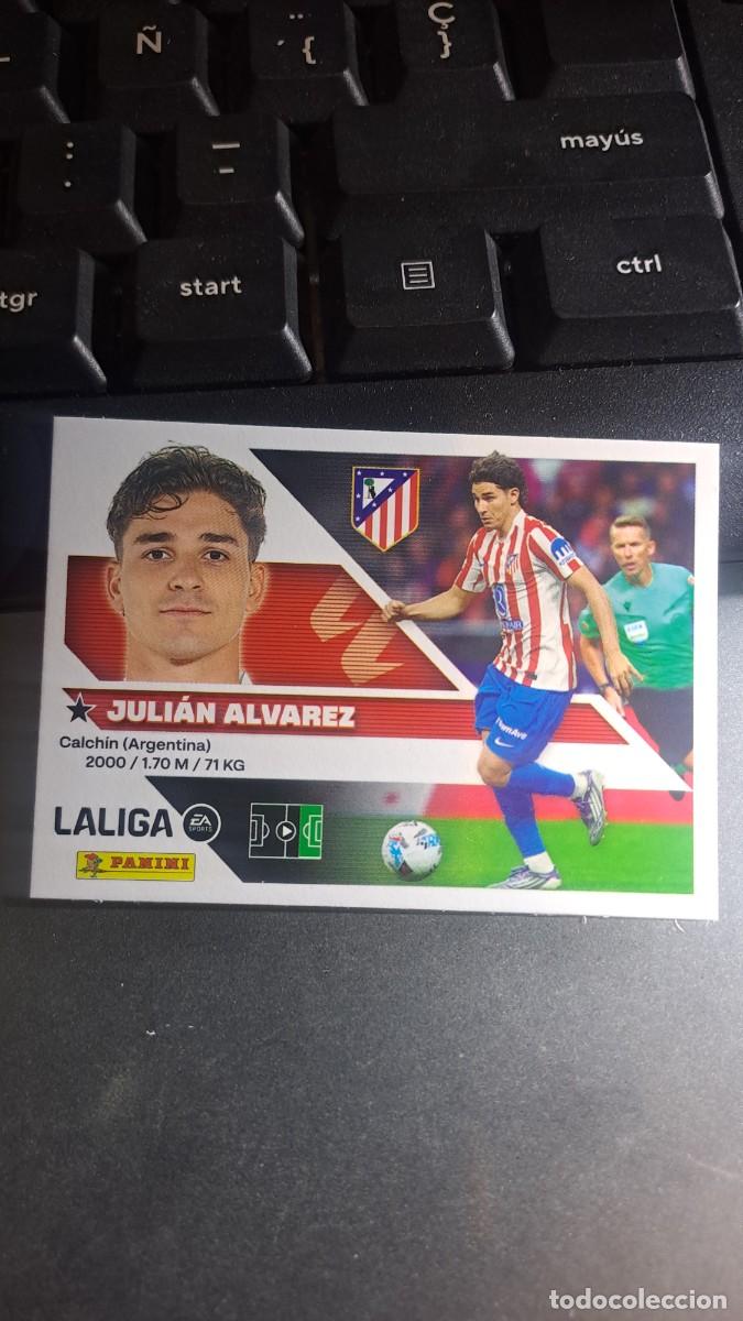 Coleccionismo cromos antiguos: CROMO JULIAN ALVAREZ 20 ATLETICO DE MADRID LIGA 2026 2027 26 27 ESTE PANINI NUNCA PEGADO