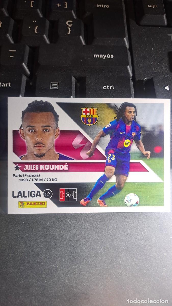 Coleccionismo cromos antiguos: CROMO KOUNDE 5 BARCELONA LIGA 2026 2027 26 27 ESTE PANINI NUNCA PEGADO