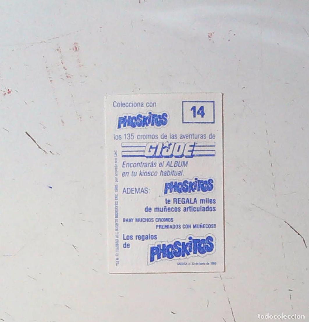 Coleccionismo cromos antiguos: phoskitos gijoe panini 14 - Foto 2