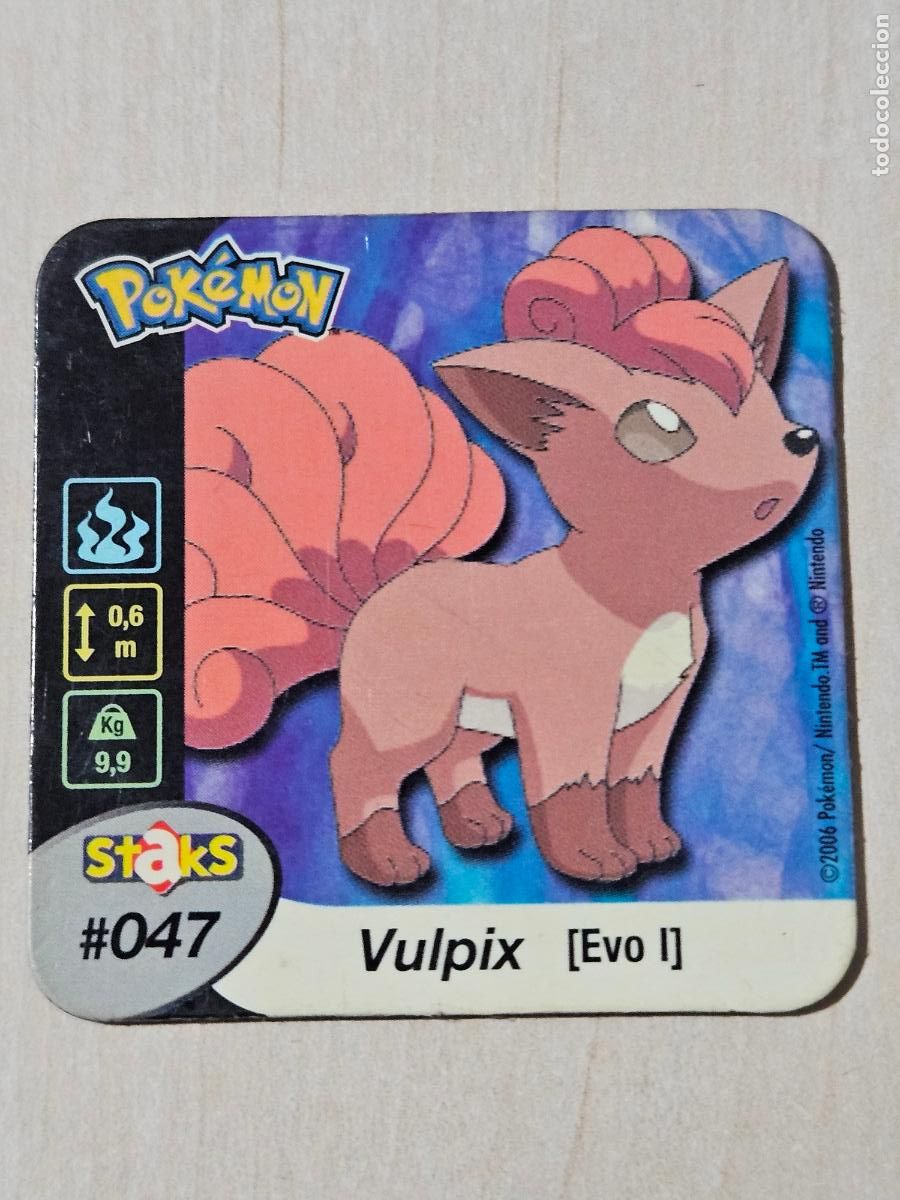 Collectable Antique Stickers: STAKS 47 VULPIX - POKEMON STAKS - IMAN - 2006