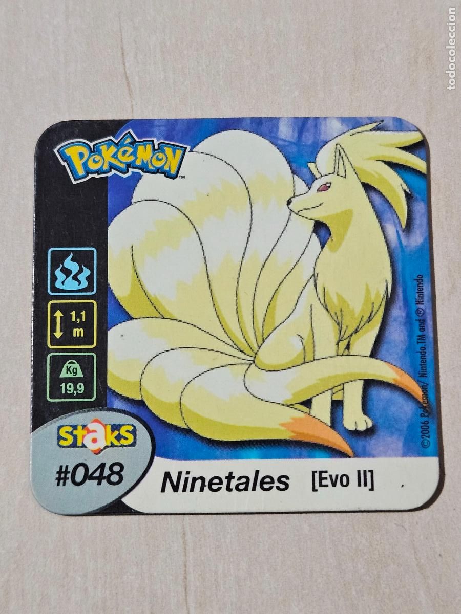 Collectable Antique Stickers: STAKS 48 NINETALES - POKEMON STAKS - IMAN - 2006