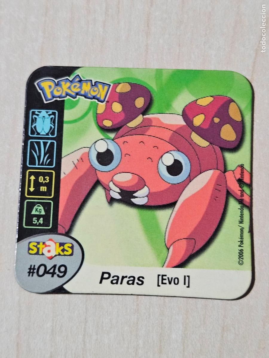Collectable Antique Stickers: STAKS 49 PARAS - POKEMON STAKS - IMAN - 2006