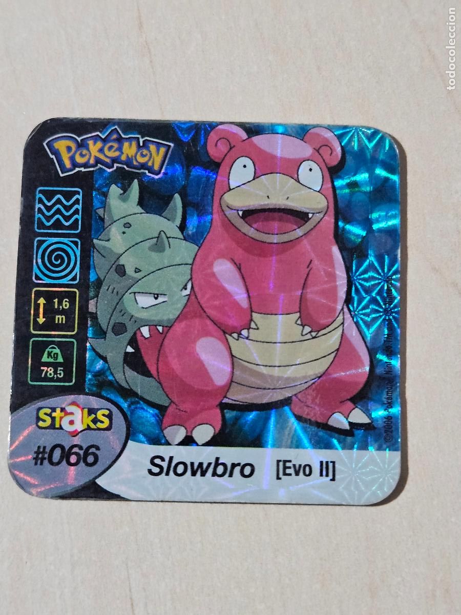 Collectable Antique Stickers: STAKS 66 SLOWBRO - POKEMON STAKS - IMAN - 2006