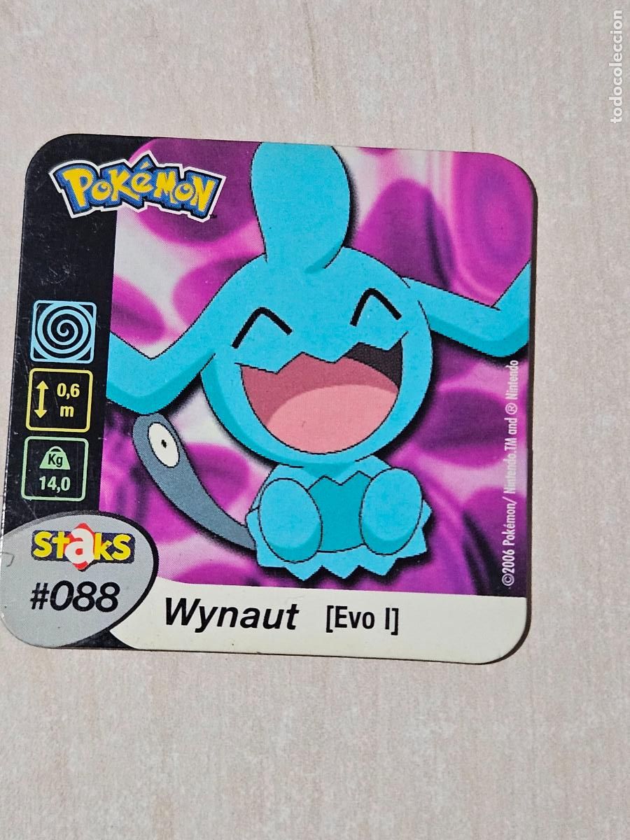 Collectable Antique Stickers: STAKS 88 WYNAUT - POKEMON STAKS - IMAN - 2006