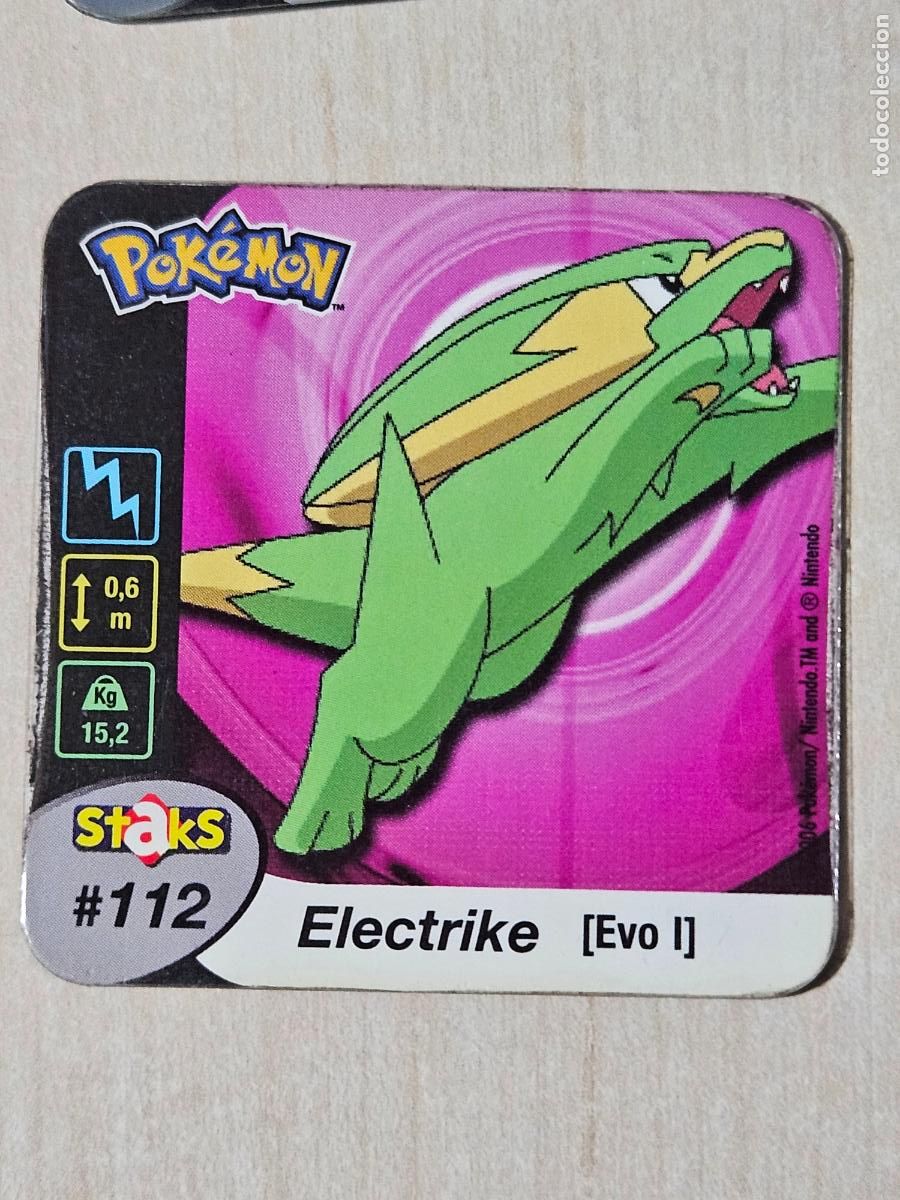Coleccionismo cromos antiguos: STAKS 112 ELECTRIKE - POKEMON STAKS - IMAN - 2006