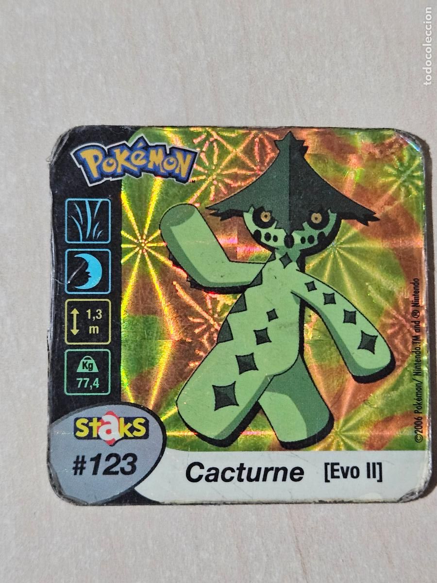 Coleccionismo cromos antiguos: STAKS 123 CACTURNE - POKEMON STAKS - IMAN - 2006