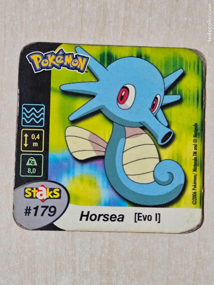 Coleccionismo cromos antiguos: STAKS 179 HORSEA - POKEMON STAKS - IMAN - 2006