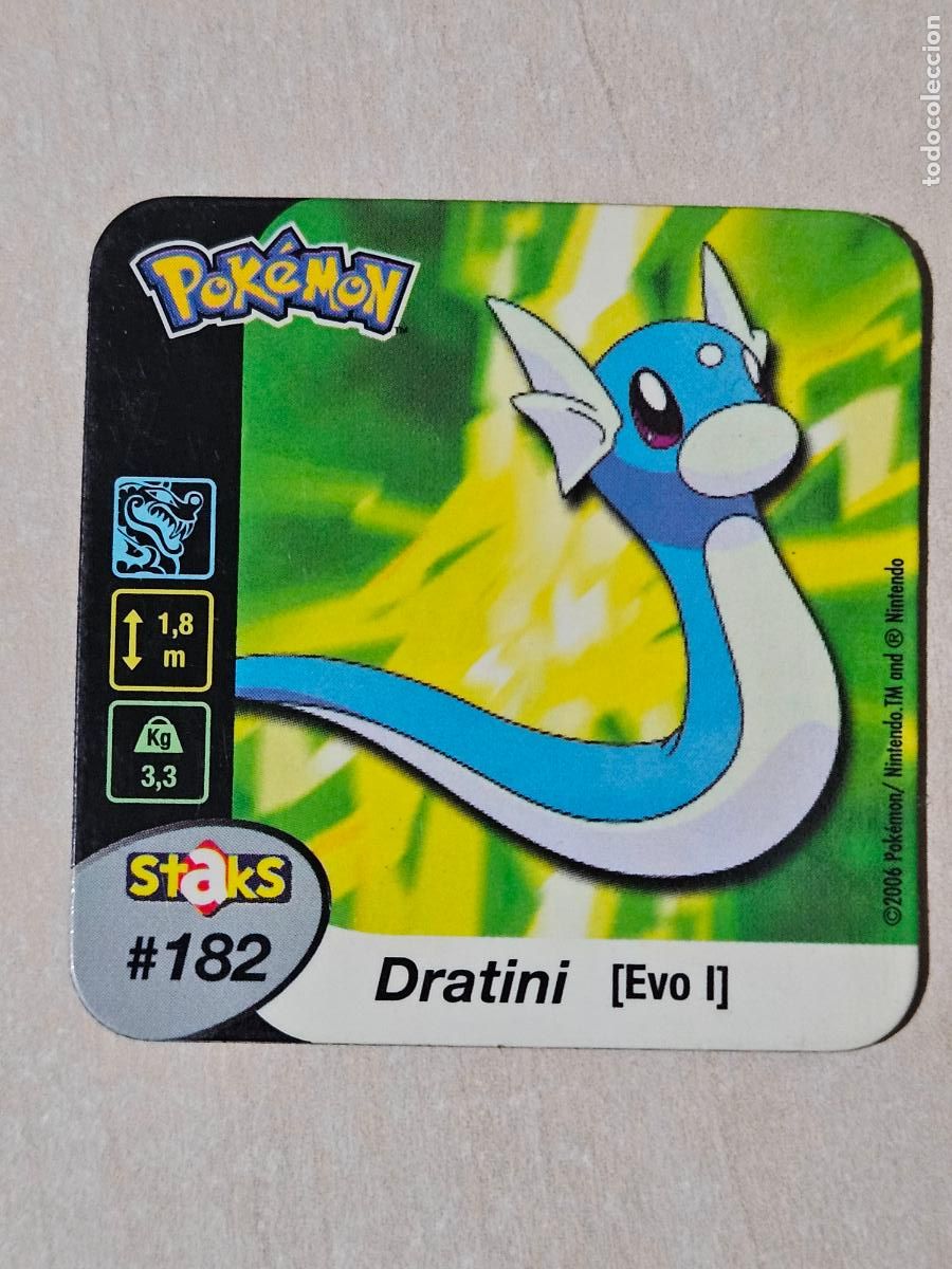 Coleccionismo cromos antiguos: STAKS 182 DRATINI - POKEMON STAKS - IMAN - 2006