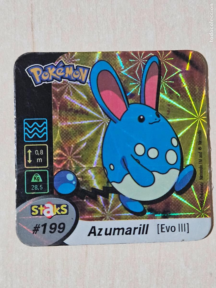 Coleccionismo cromos antiguos: STAKS 199 AZUMARILL - POKEMON STAKS - IMAN - 2006
