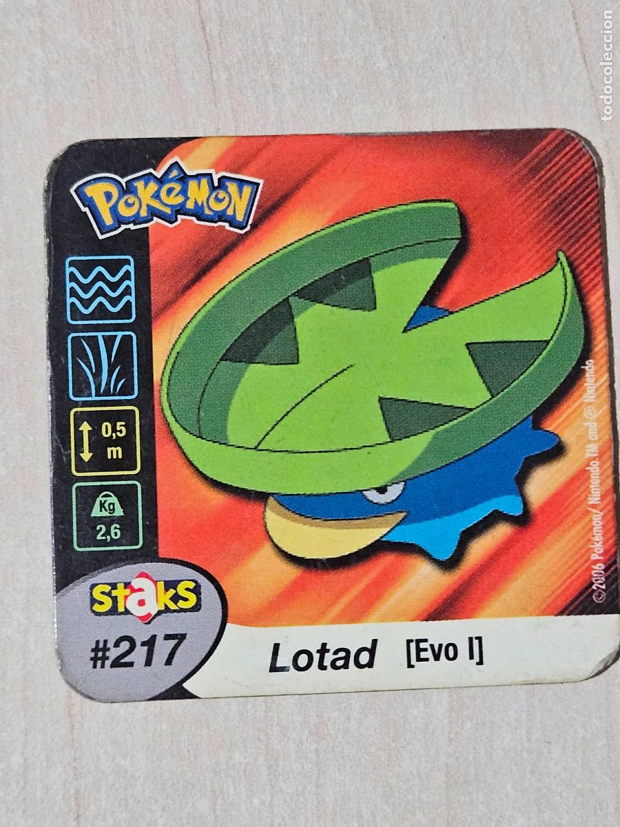 Coleccionismo cromos antiguos: STAKS 217 LOTAD - POKEMON STAKS - IMAN - 2006