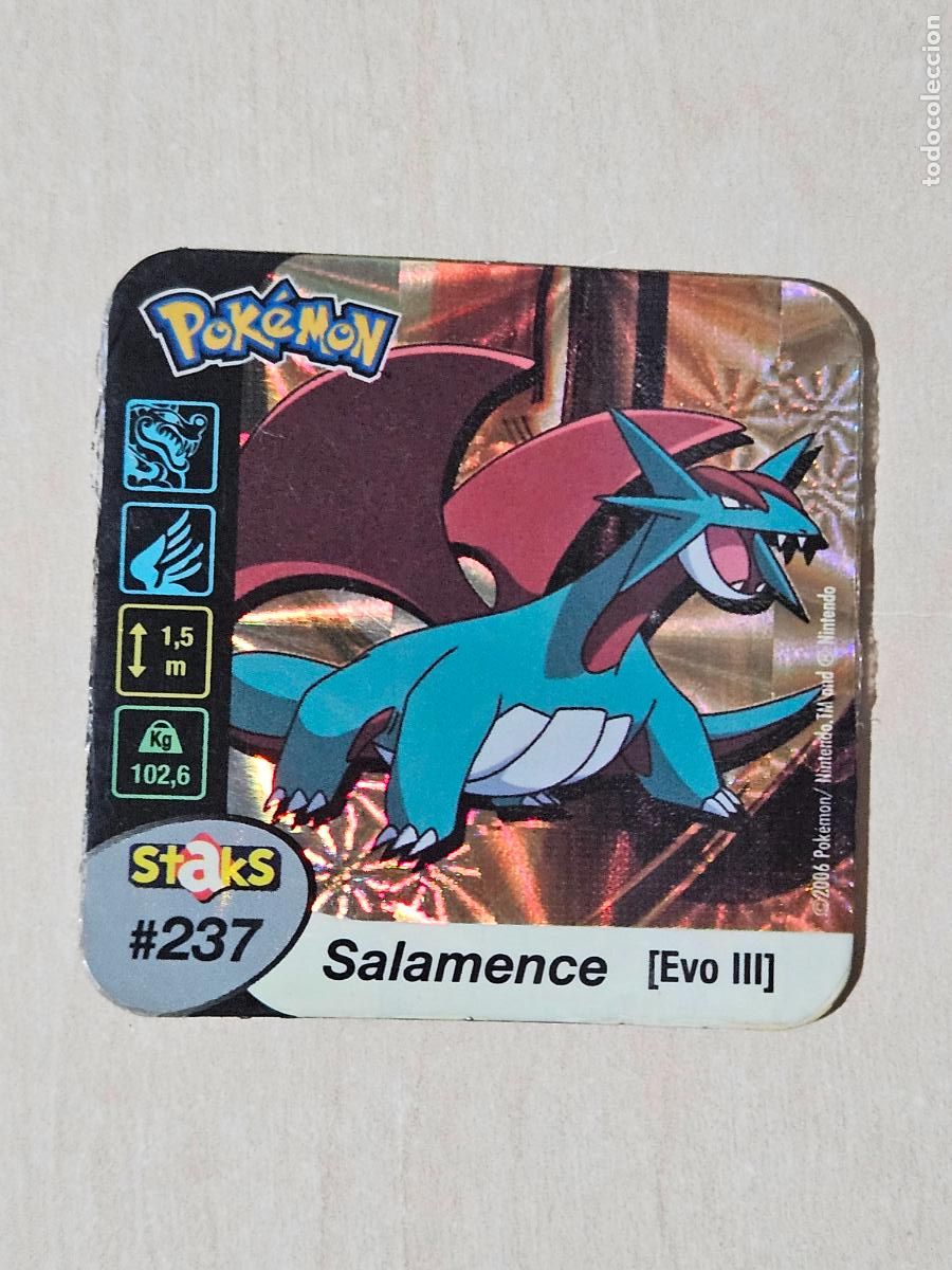 Coleccionismo cromos antiguos: STAKS 237 SALAMENCE - POKEMON STAKS - IMAN - 2006