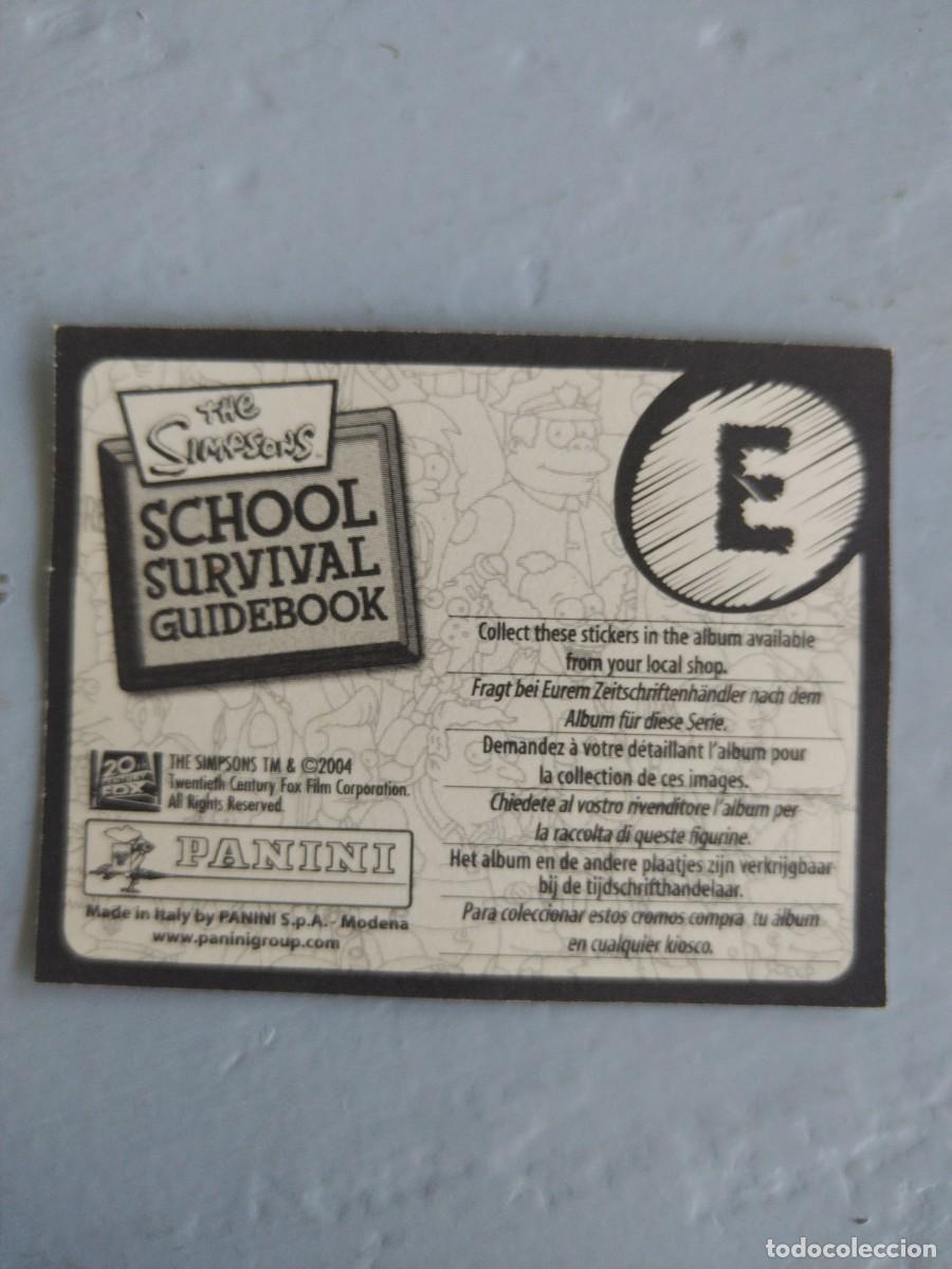 Coleccionismo cromos antiguos: Cromos E THE SIMSONS SCHOOL SURVIVAL GUIDEBOOK. Nuevo - Foto 2