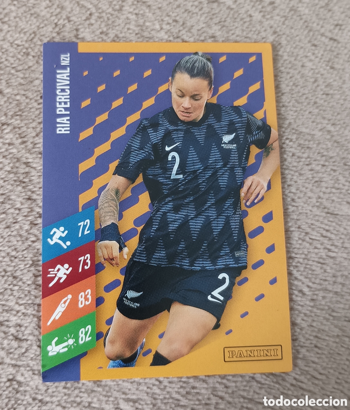 Coleccionismo cromos antiguos: CROMO (sin usar) RIA PERCIVAL (Nueva Zelanda) Panini Family. McDonald's 2023. SIN PEGAR