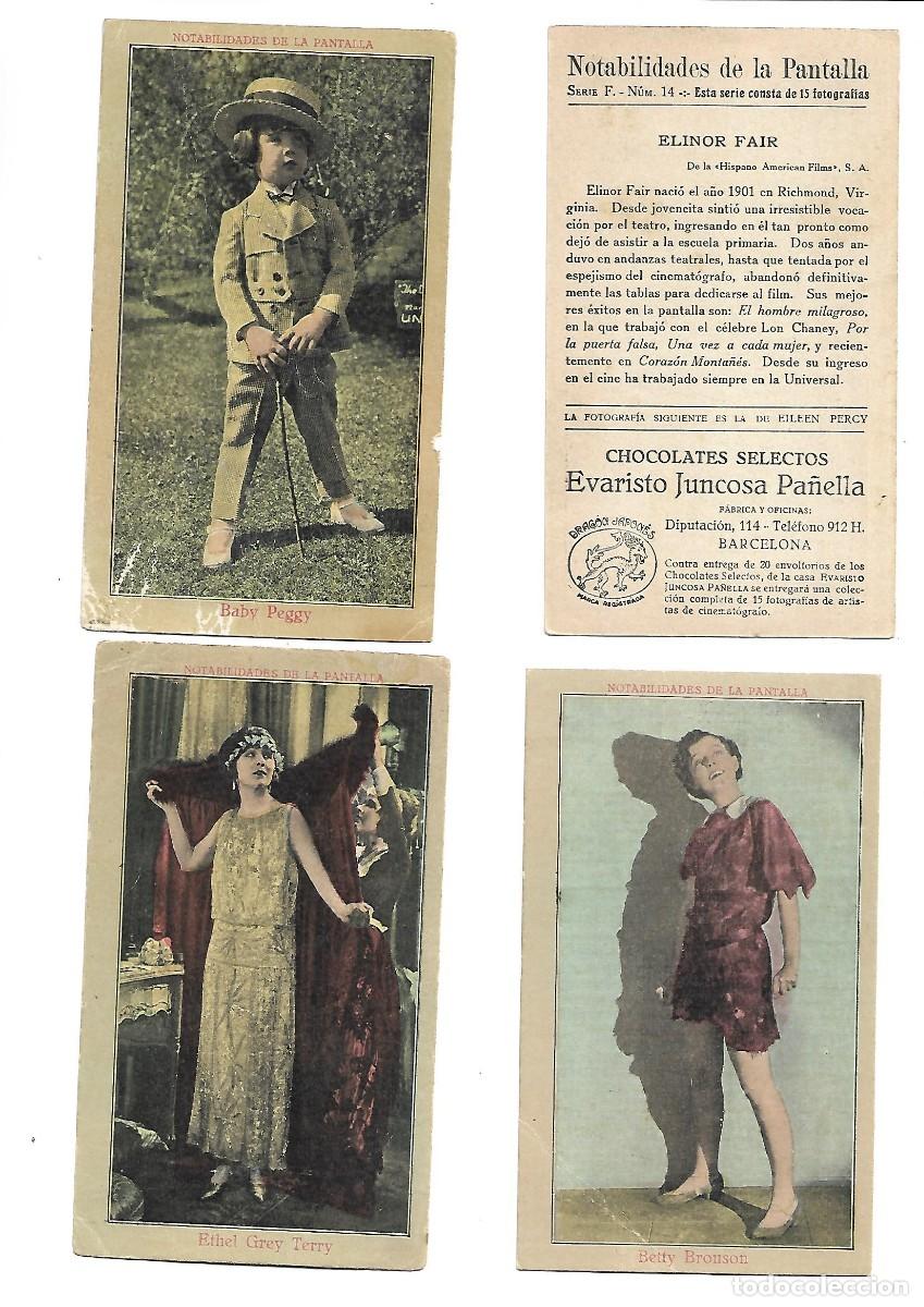 Sammeln alte Sammelbilder: NOTABILIDADES DE LA PANTALLA SERIE F - DOCE CROMOS