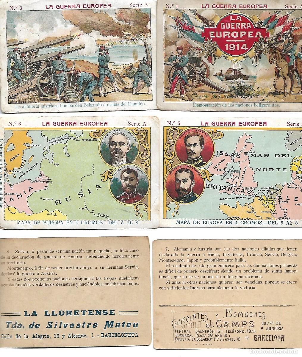 Collectable Antique Stickers: LA GUERRA EUROPEA - 19 CROMOS DIFERENTES