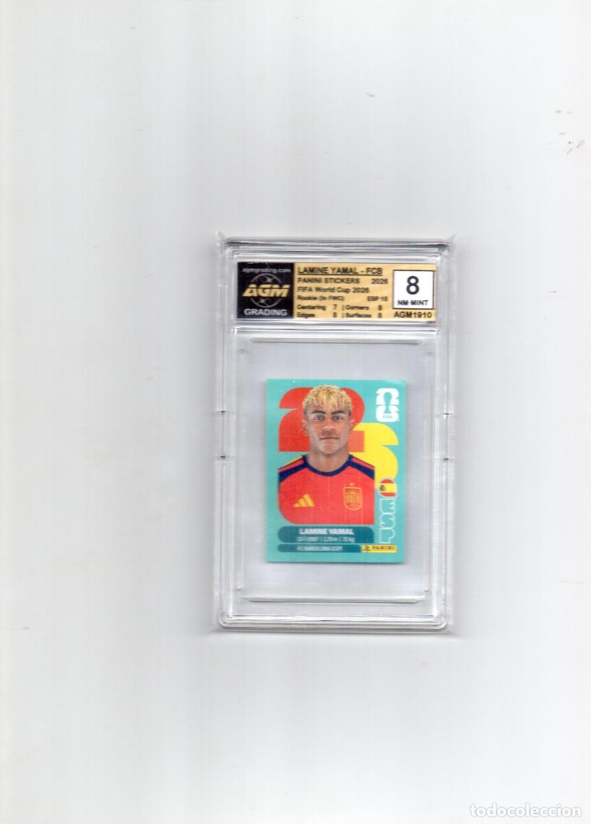 Coleccionismo cromos antiguos: &iexcl;&iexcl;&Uacute;NICO CROMO GRADEADO-CERTIFICADO LAMINE YAMAL MUNDIAL 2026!!