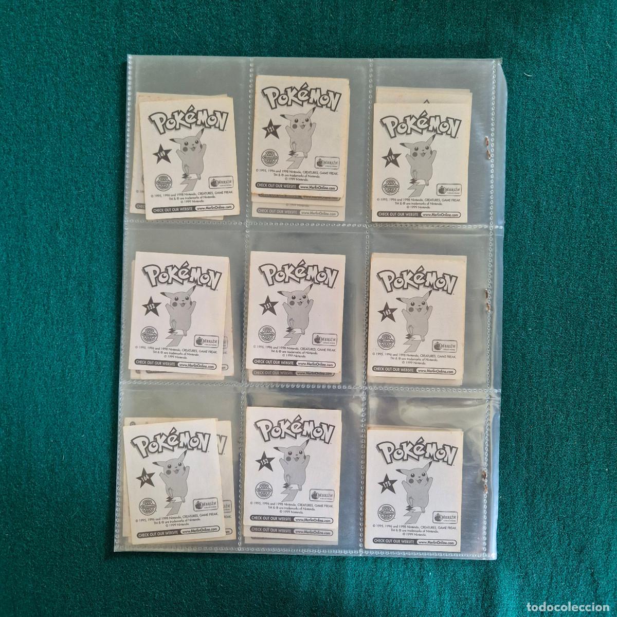Coleccionismo cromos antiguos: 36 CROMOS POKEMON merlin - Foto 5