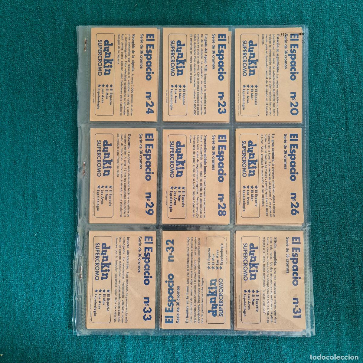 Coleccionismo cromos antiguos: 18 CROMOS EL ESPACIO DUNKIN SUPERCROMO - Foto 3