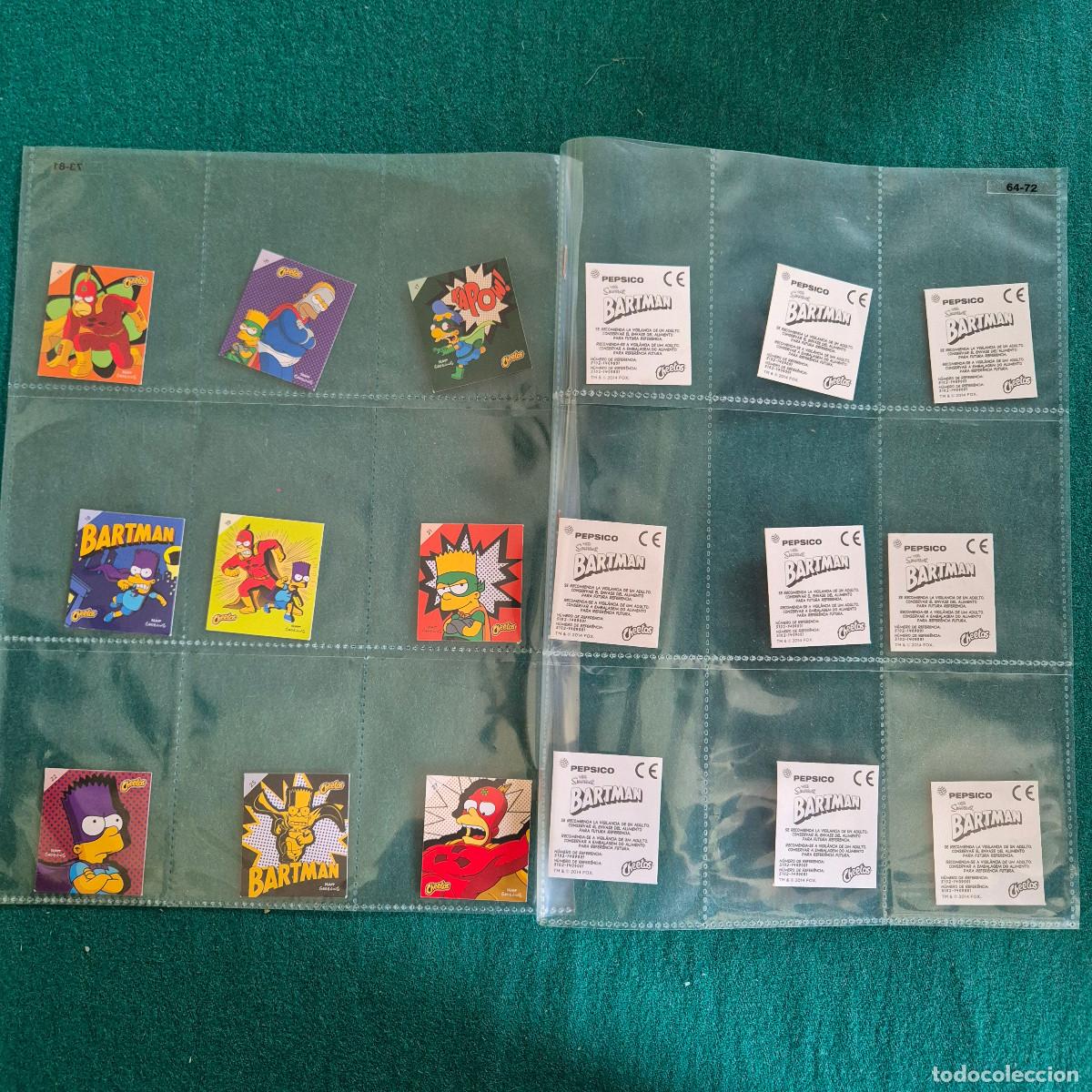 Coleccionismo cromos antiguos: Bartman - The Simpsons - Cheetos 18 CROMOS - Foto 2