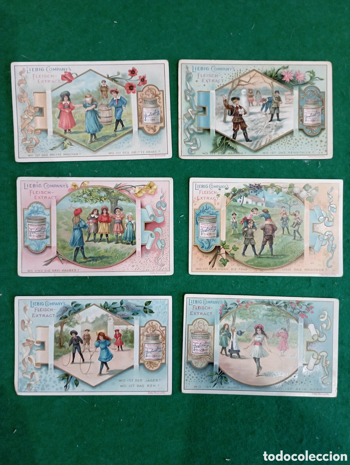 Coleccionismo cromos antiguos: Serie completa cromos Liebig entre 1898 y 1904. Sanguinetti 525