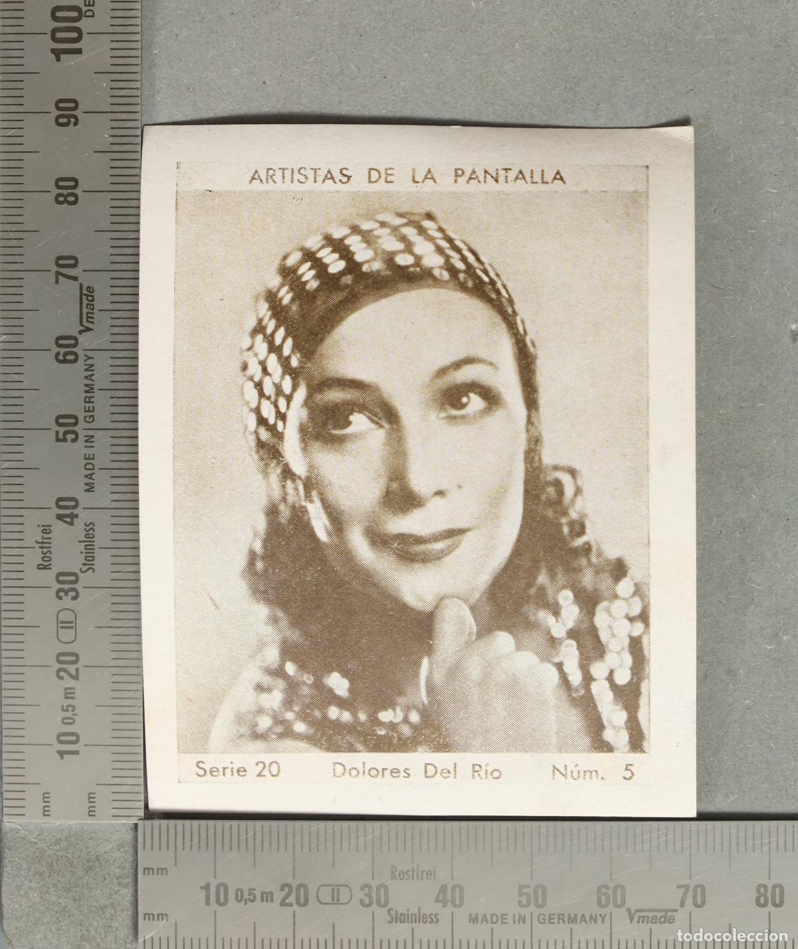 Coleccionismo cromos antiguos: CROMO Artistas de la pantalla - Dolores Del R&iacute;o - &Aacute;lbum del Cup&oacute;n Peninsular