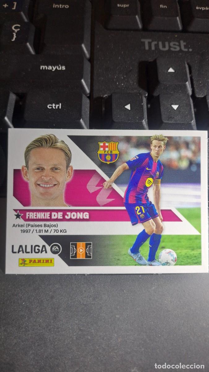Coleccionismo cromos antiguos: CROMO DE JONG 12 BARCELONA LIGA 2026 2027 26 27 ESTE PANINI NUNCA PEGADO