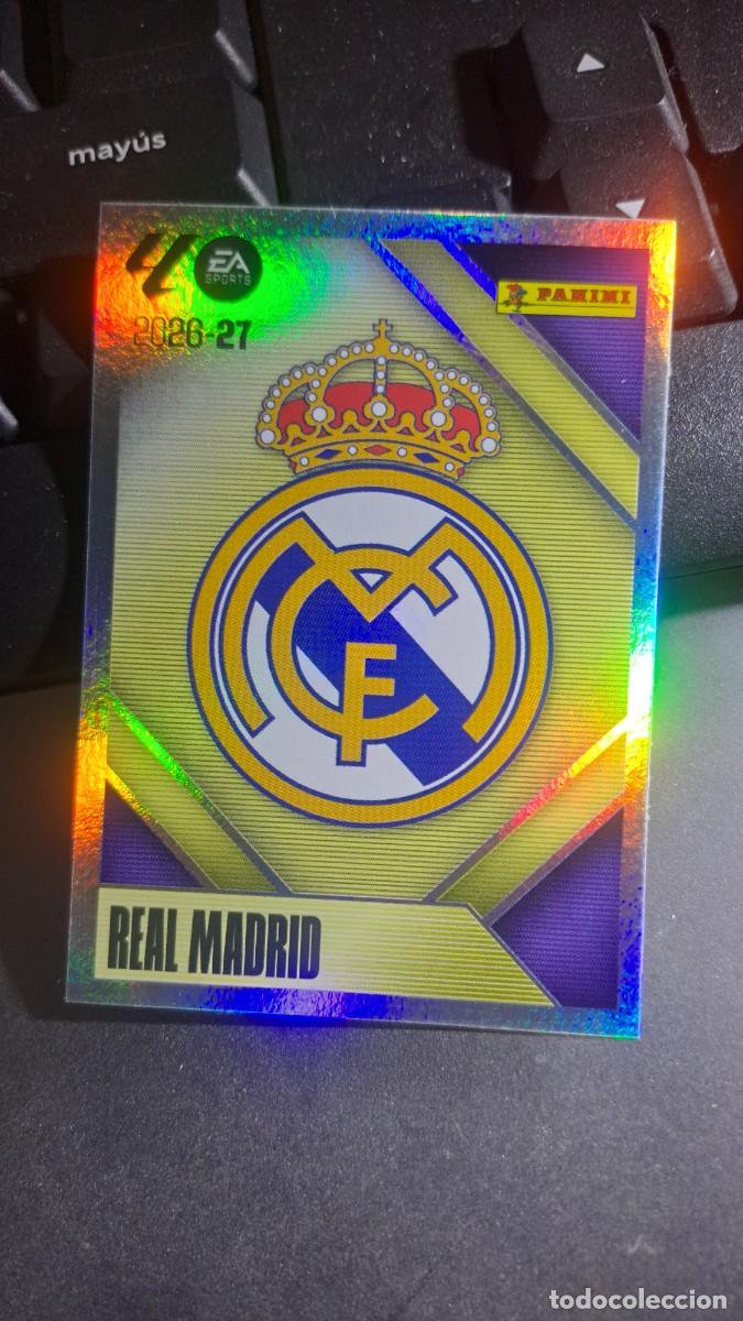 Collectable Antique Stickers: CROMO ESCUDO REAL MADRID 1 LIGA 2026 2027 26 27 ESTE PANINI NUNCA PEGADO