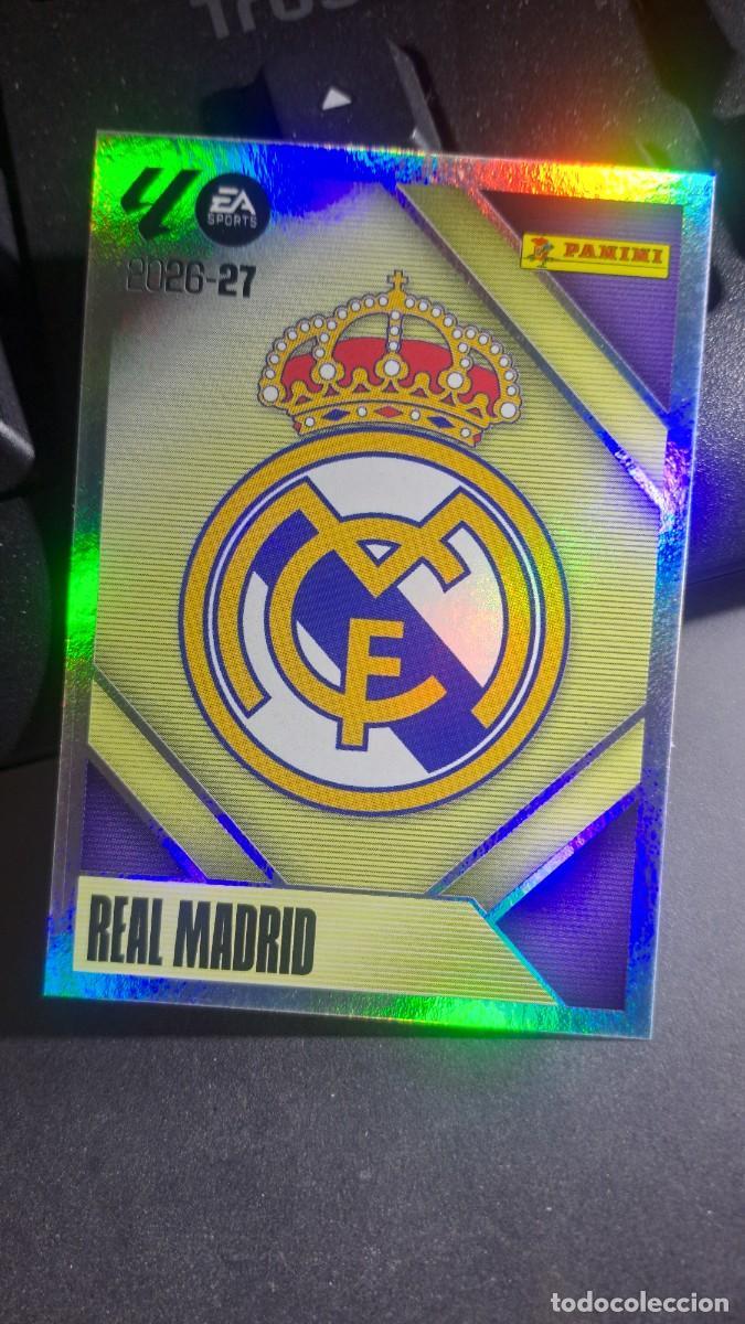Collectable Antique Stickers: CROMO ESCUDO REAL MADRID 1 LIGA 2026 2027 26 27 ESTE PANINI NUNCA PEGADO