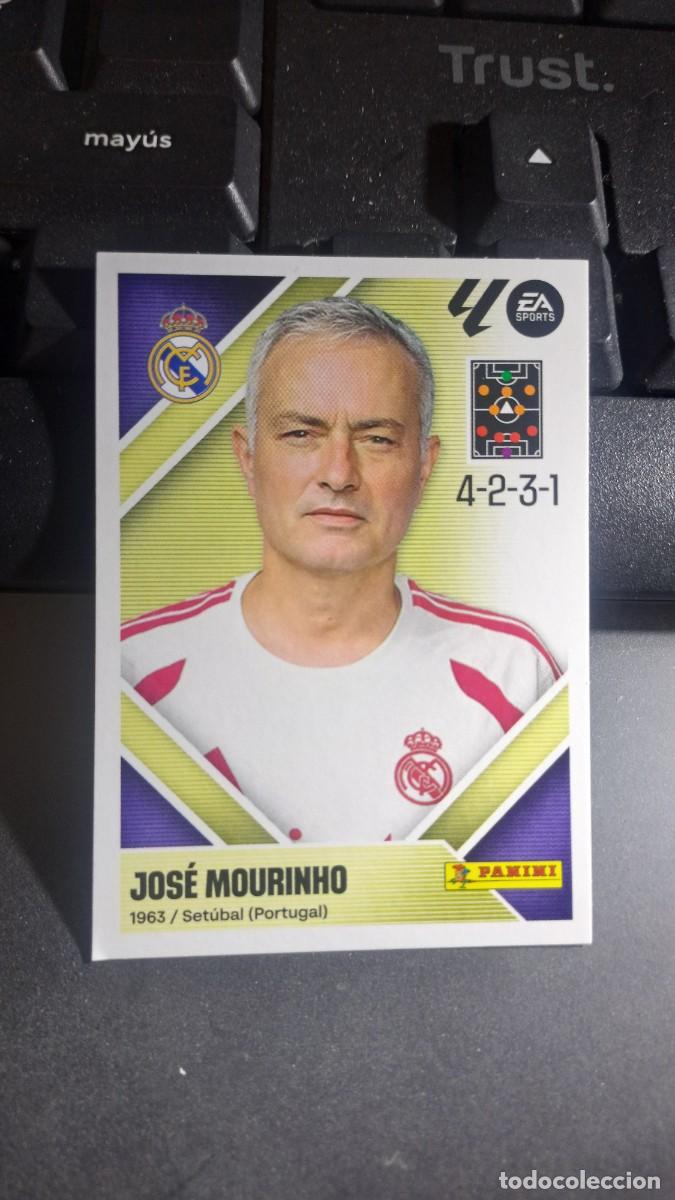 Collectable Antique Stickers: CROMO JOSE MOURINHO 2 ENTRENADOR REAL MADRID LIGA 2026 2027 26 27 ESTE PANINI NUNCA PEGADO