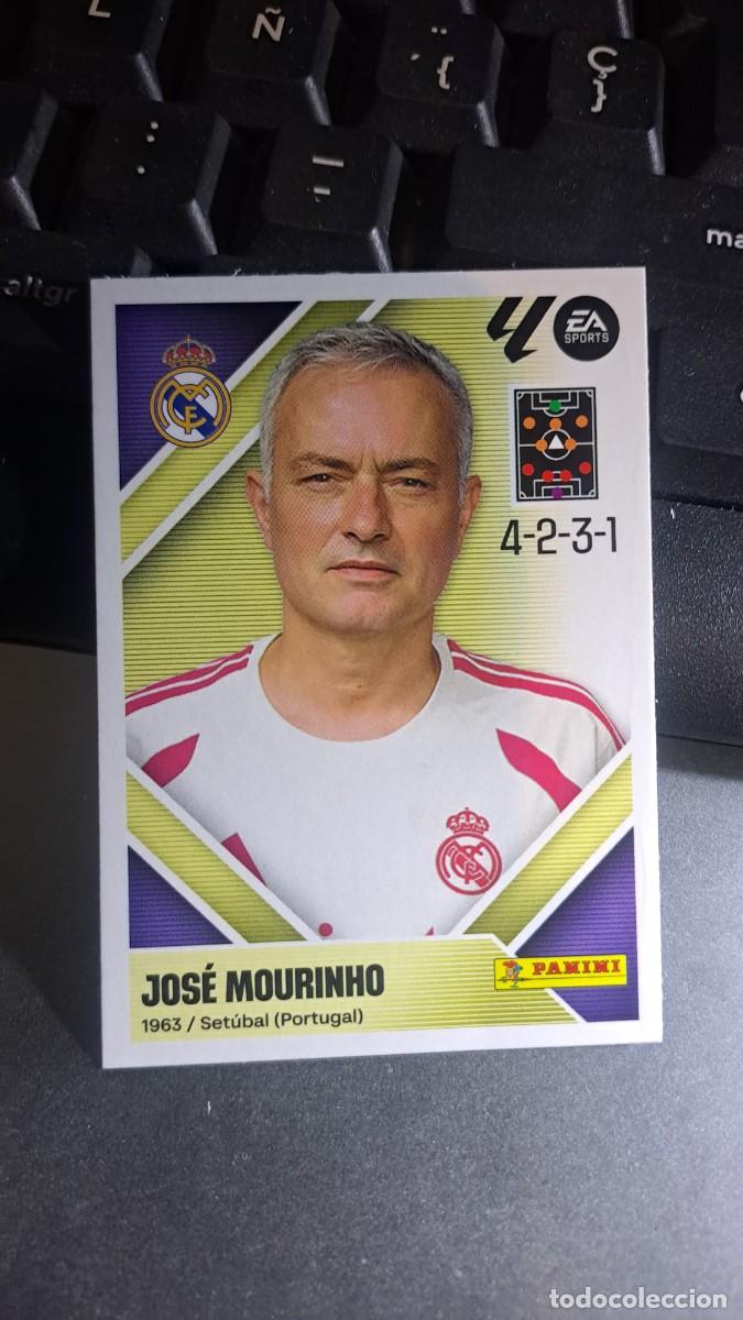 Collectable Antique Stickers: CROMO JOSE MOURINHO 2 ENTRENADOR REAL MADRID LIGA 2026 2027 26 27 ESTE PANINI NUNCA PEGADO