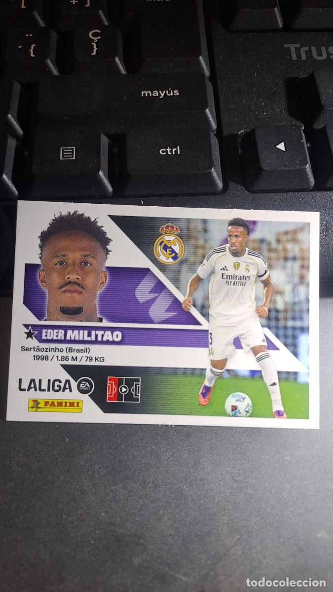 Coleccionismo cromos antiguos: CROMO MILITAO 6 REAL MADRID LIGA 2026 2027 26 27 ESTE PANINI NUNCA PEGADO