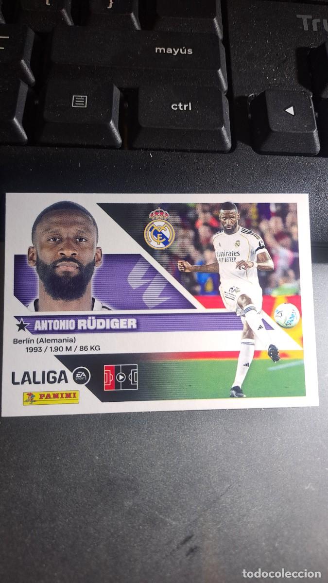 Coleccionismo cromos antiguos: CROMO RUDIGER 8 REAL MADRID LIGA 2026 2027 26 27 ESTE PANINI NUNCA PEGADO